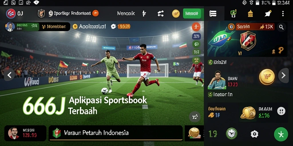Tampilan menarik dari gameplay taruhan olahraga di 666J.
