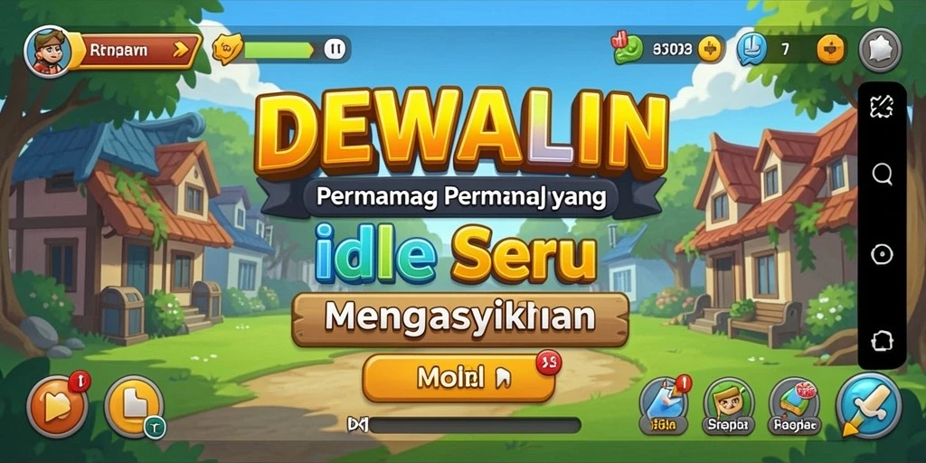 Gameplay seru DEWALIN dengan sumber daya melimpah.