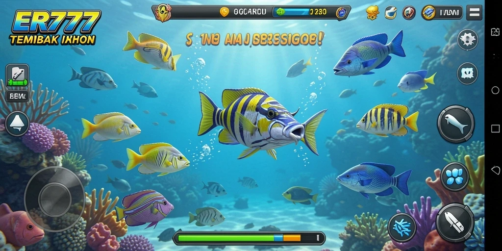 Tampilan gameplay seru dalam game Tembak Ikan ER777.
