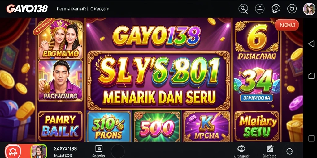 Tampilan gameplay yang mengasyikkan dan penuh warna dari GAYO138.