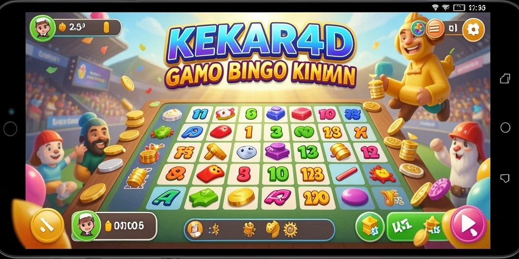 Tampilan gameplay seru dalam aplikasi Bingo KEKAR4D.