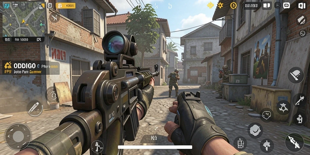 Tampilan gameplay ODDIGO yang menegangkan dan penuh aksi.
