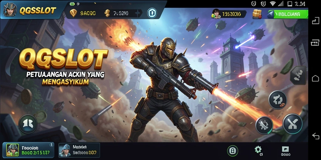 Gameplay QQSLOT menampilkan aksi seru dan tantangan petualangan.