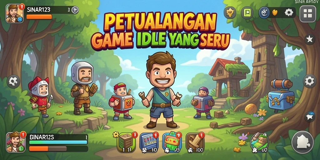 Tangkapan layar gameplay SINAR123 dengan elemen Idle yang menarik.