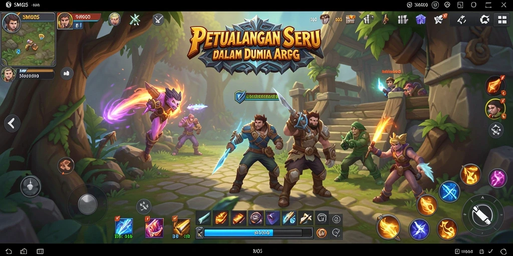 Tampilan aksi seru di dunia ARPG SM605.