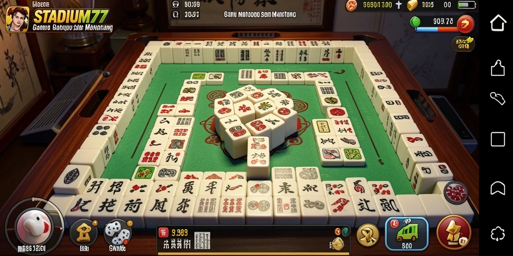 Gameplay STADIUM77 menampilkan berbagai tantangan Mahjong yang seru.
