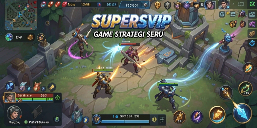 Tangkap momen seru dari gameplay strategi di SUPERSVIP.