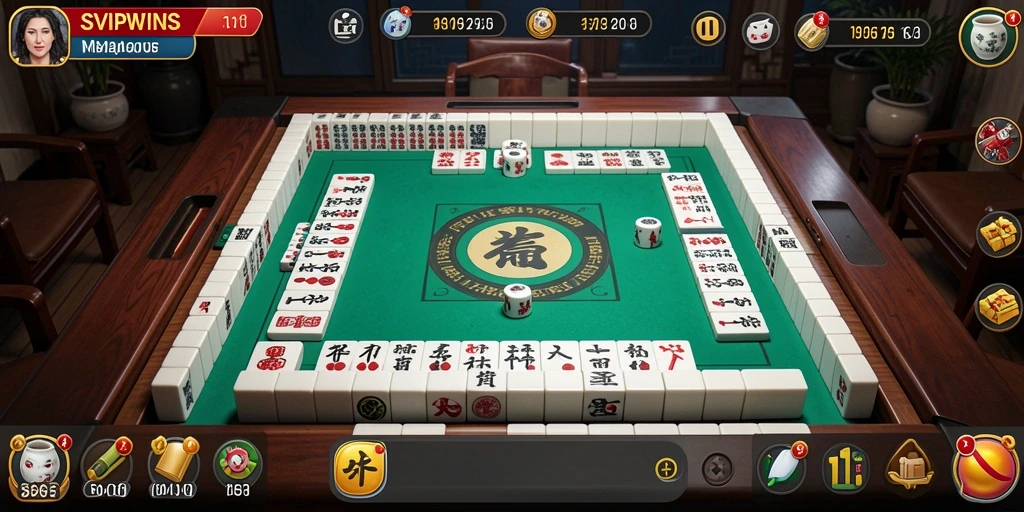 Tampilan menarik dari gameplay Mahjong di SVIPWINS.